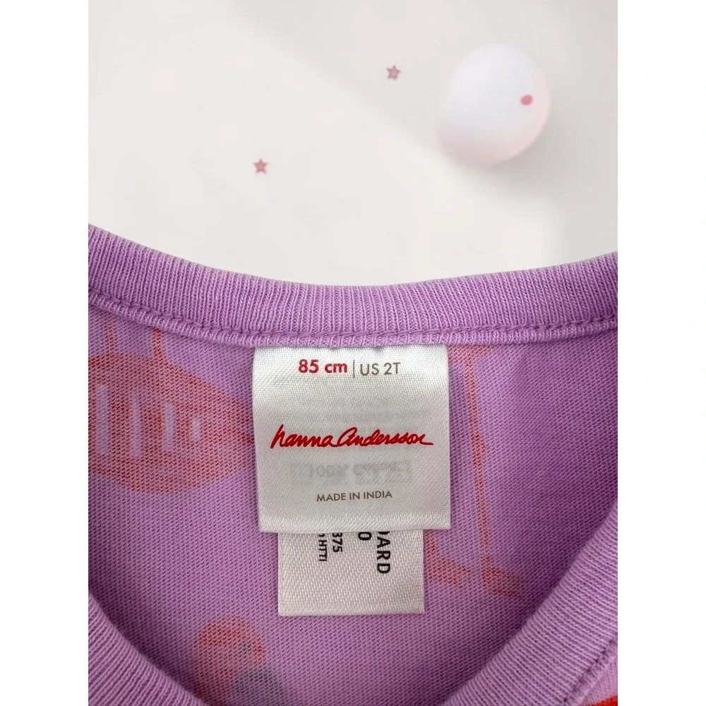 Hanna Andersson Flamingo Print Cotton Sleeveless Dress & Bloomer Set 2T